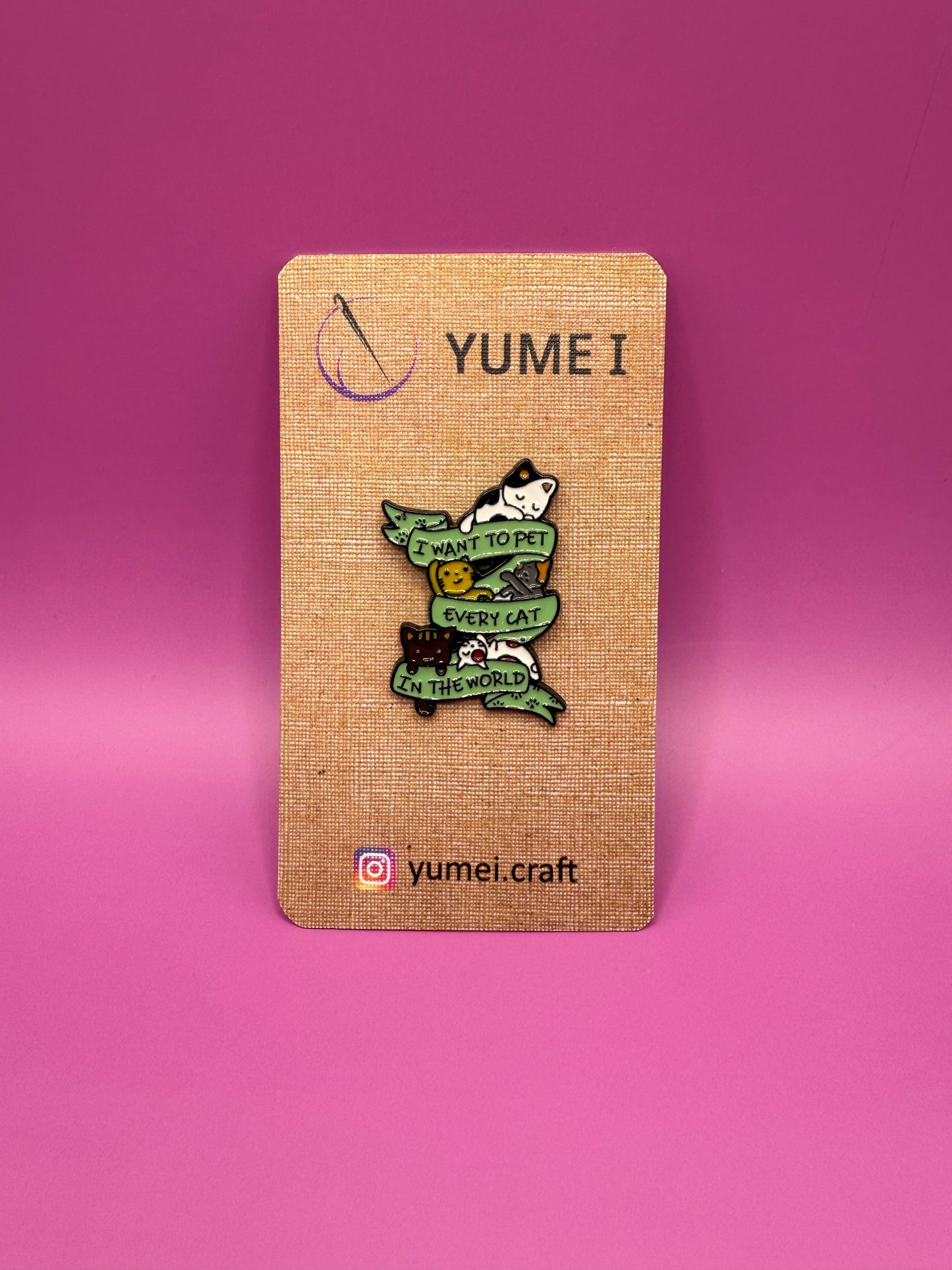 I want to pet every cat Pin