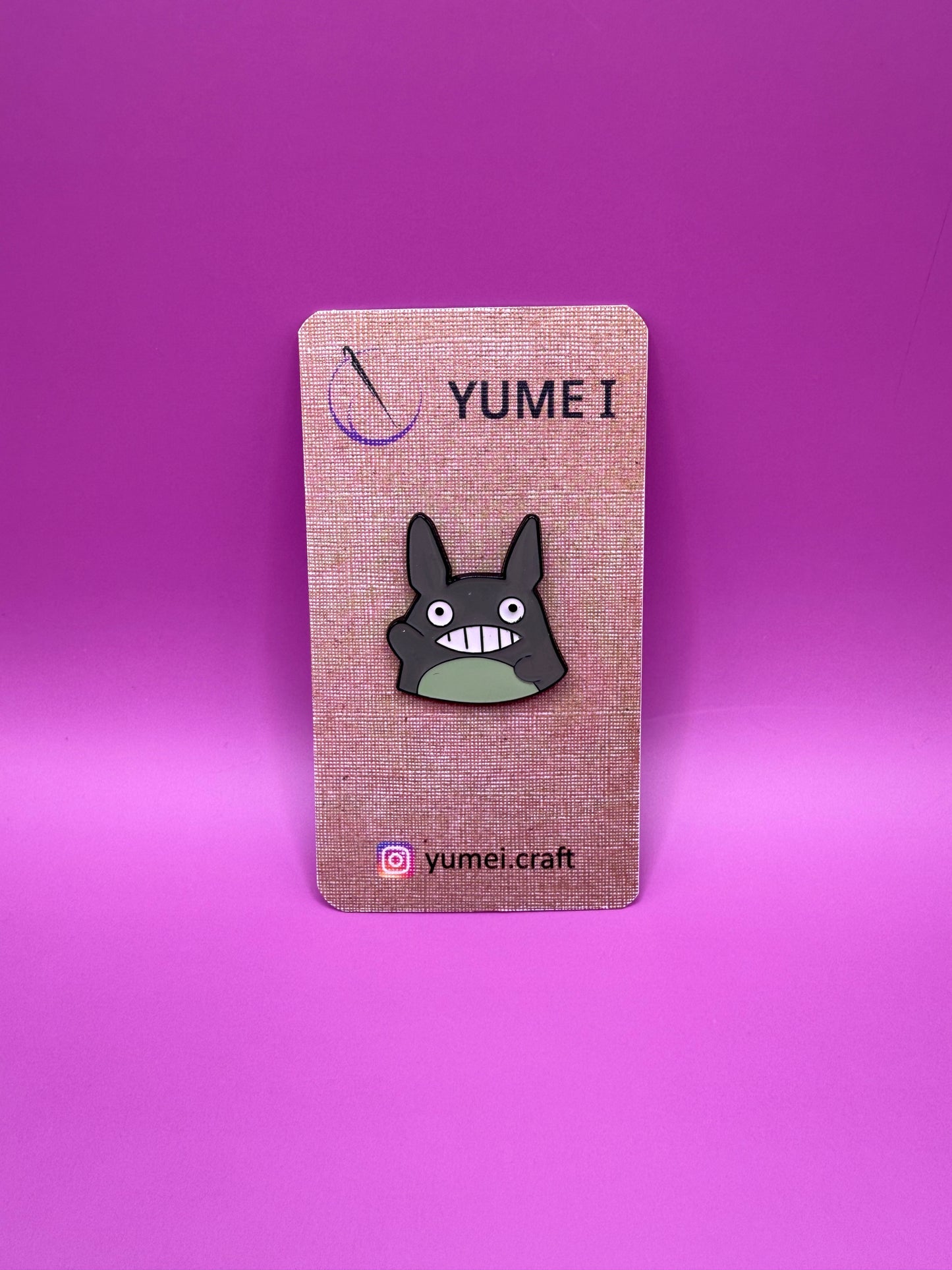 Totoro with smile Pin
